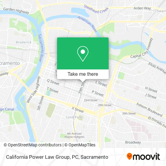 California Power Law Group, PC map