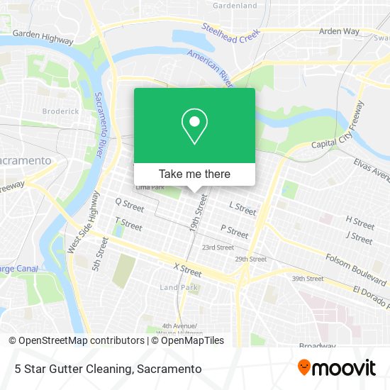 5 Star Gutter Cleaning map