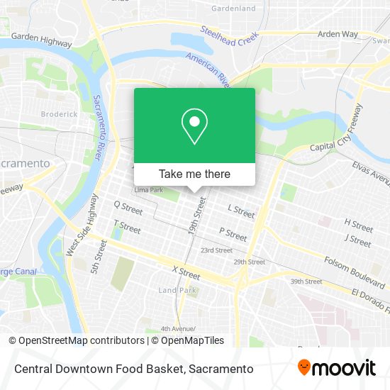 Central Downtown Food Basket map