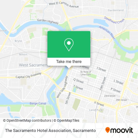 Mapa de The Sacramento Hotel Association