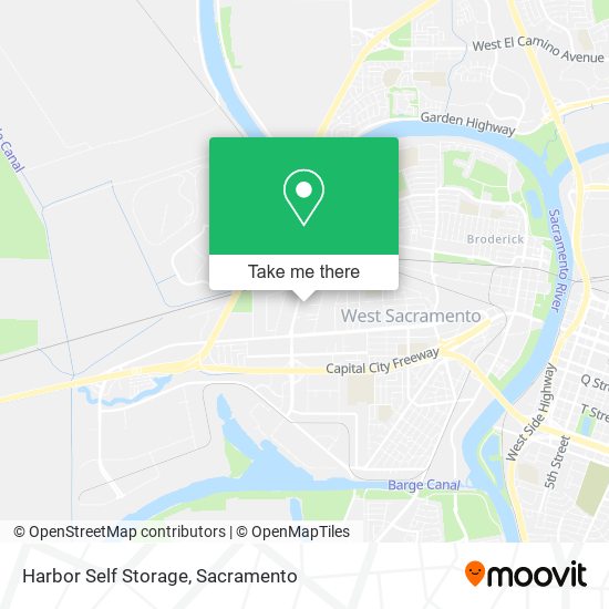 Mapa de Harbor Self Storage