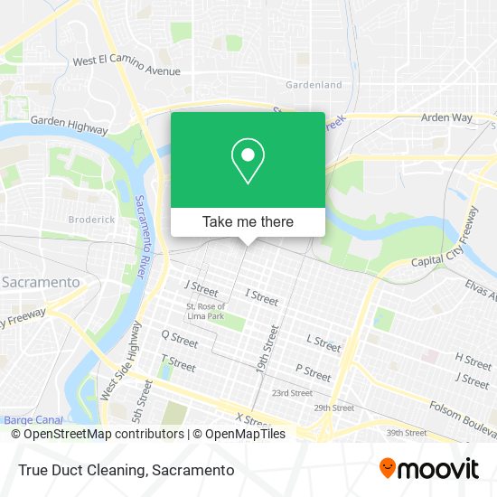 True Duct Cleaning map