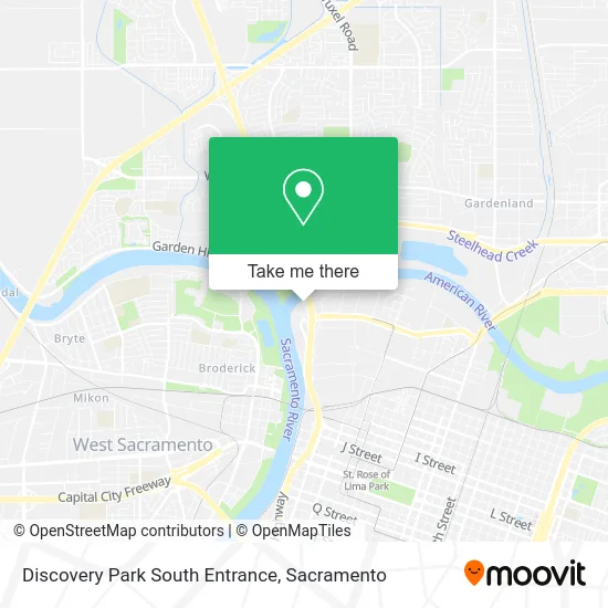 Discovery Park South Entrance map