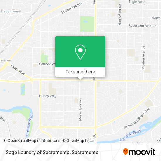 Mapa de Sage Laundry of Sacramento