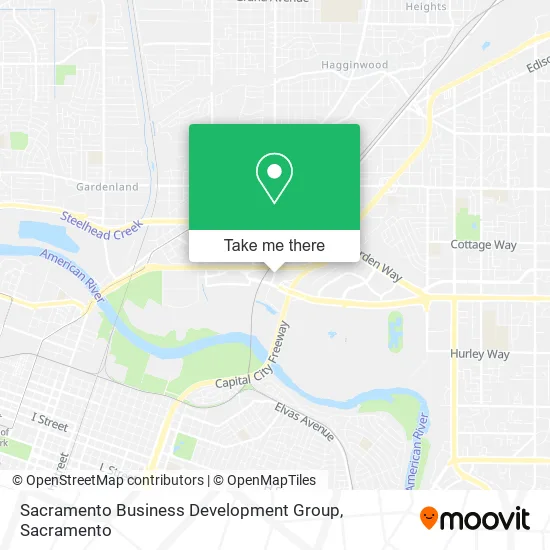 Sacramento Business Development Group map
