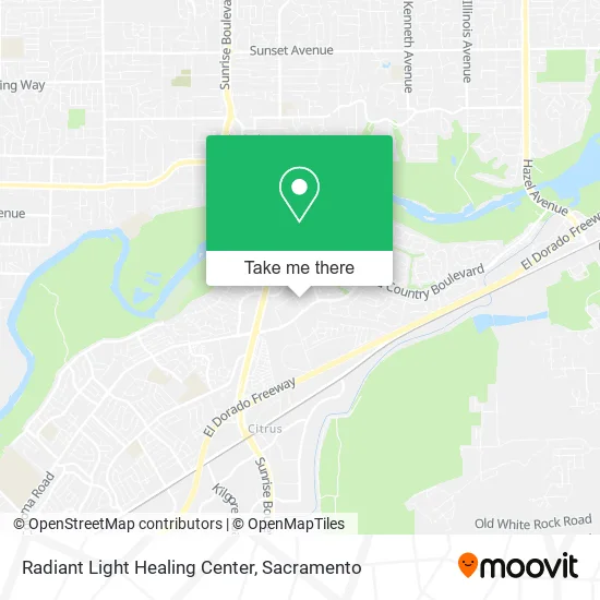 Mapa de Radiant Light Healing Center