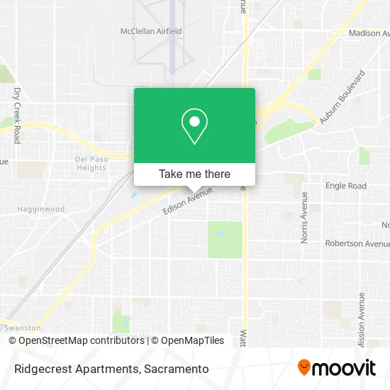 Ridgecrest Apartments map