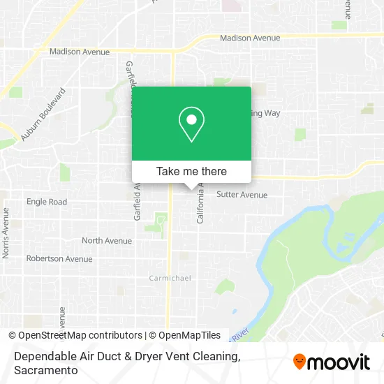 Mapa de Dependable Air Duct & Dryer Vent Cleaning