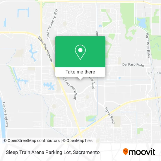 Mapa de Sleep Train Arena Parking Lot