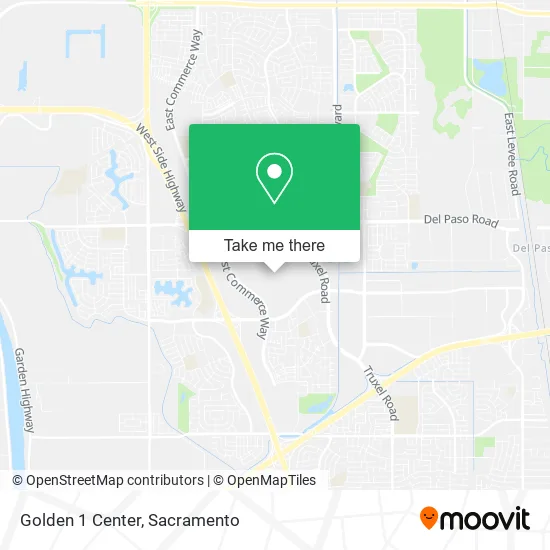 Golden 1 Center map