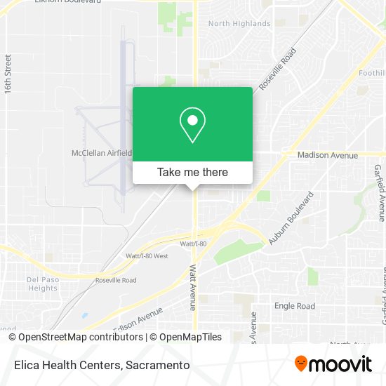 Elica Health Centers map