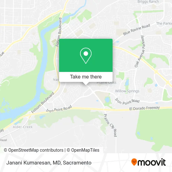 Janani Kumaresan, MD map