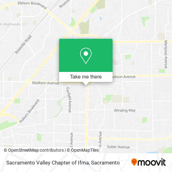 Mapa de Sacramento Valley Chapter of Ifma