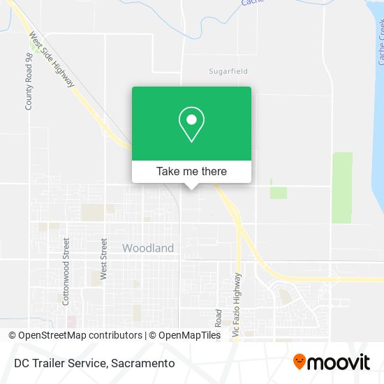 DC Trailer Service map
