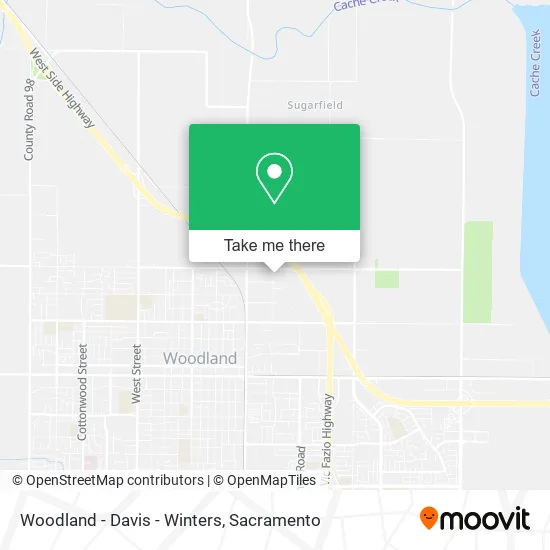 Mapa de Woodland - Davis - Winters