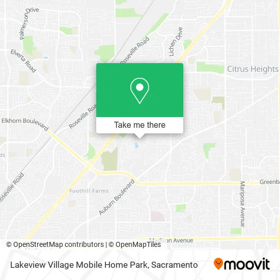 Mapa de Lakeview Village Mobile Home Park
