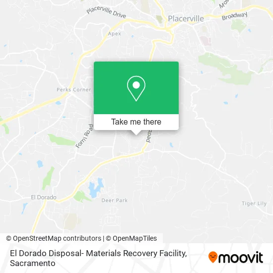 El Dorado Disposal- Materials Recovery Facility map