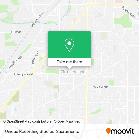 Unique Recording Studios map