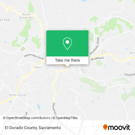 El Dorado County map