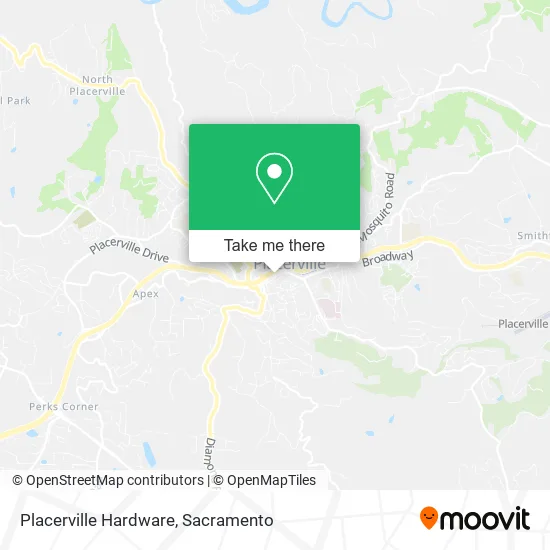 Placerville Hardware map