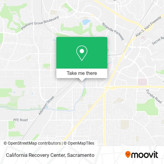 California Recovery Center map