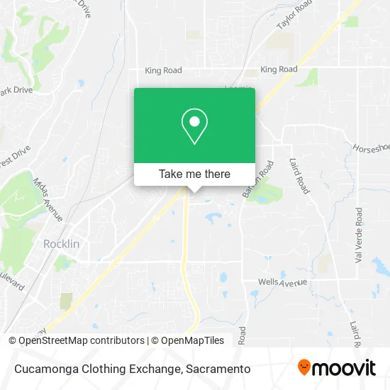 Mapa de Cucamonga Clothing Exchange