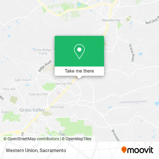 Mapa de Western Union