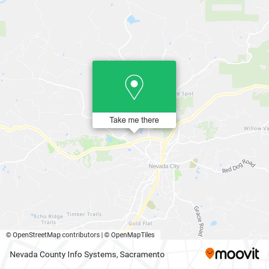 Nevada County Info Systems map