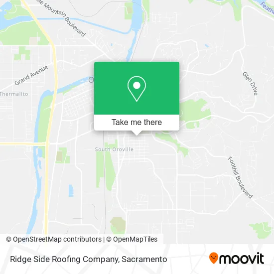 Ridge Side Roofing Company map