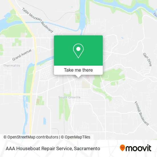 AAA Houseboat Repair Service map