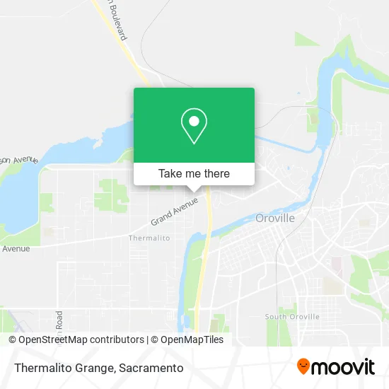 Thermalito Grange map