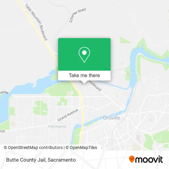 Butte County Jail map