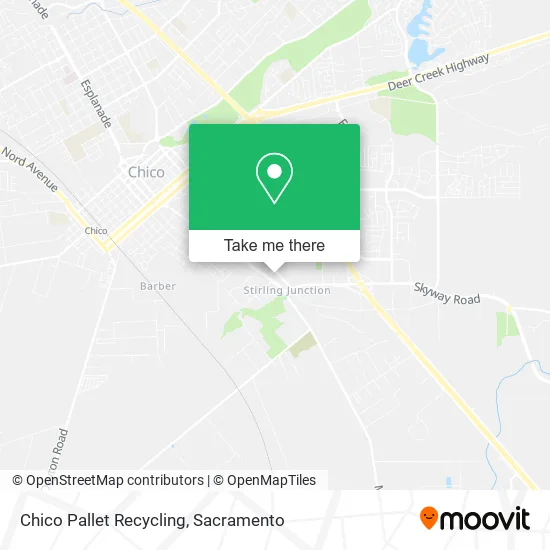 Chico Pallet Recycling map