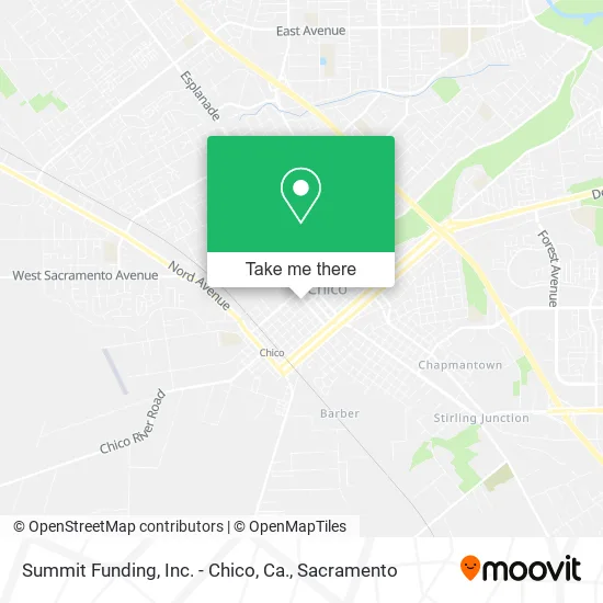 Summit Funding, Inc. - Chico, Ca. map