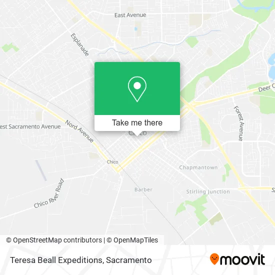Mapa de Teresa Beall Expeditions