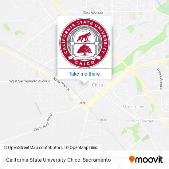 California State University-Chico map