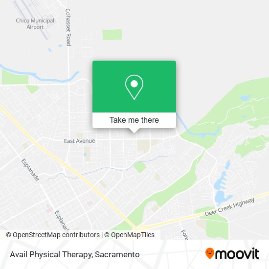 Mapa de Avail Physical Therapy