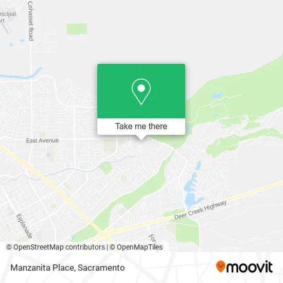Manzanita Place map