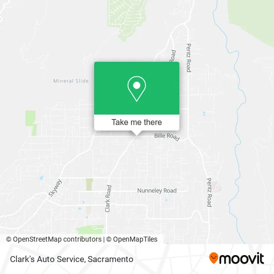 Clark's Auto Service map