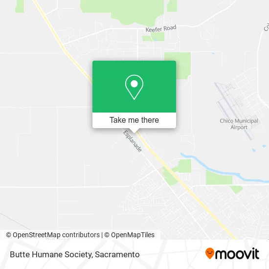Butte Humane Society map