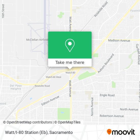 Mapa de Watt/I-80 Station (Eb)