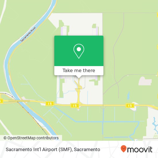 Sacramento Int'l Airport (SMF) map