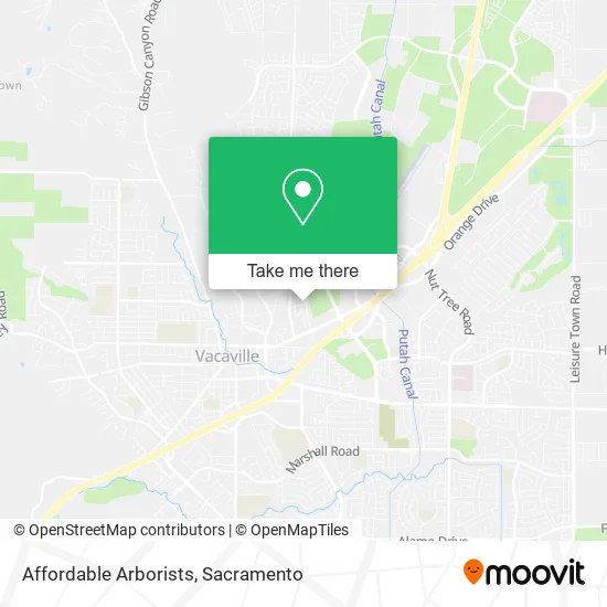 Affordable Arborists map
