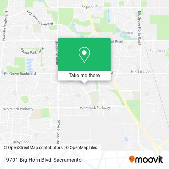 9701 Big Horn Blvd map