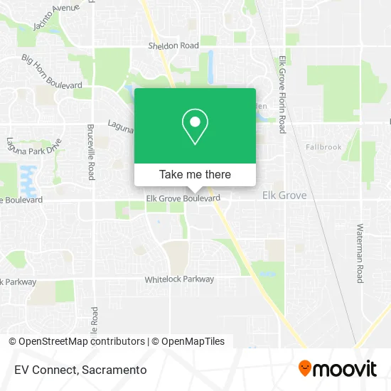 EV Connect map