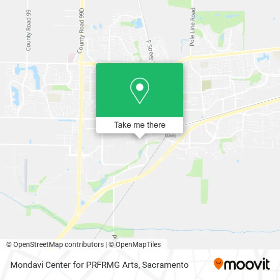 Mapa de Mondavi Center for PRFRMG Arts