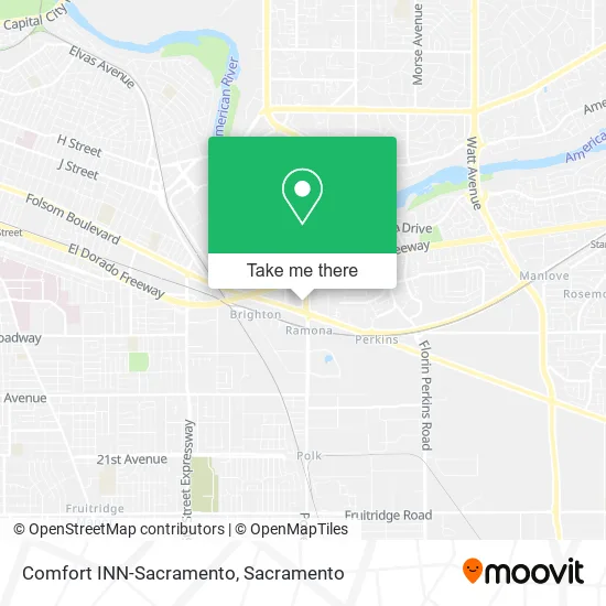 Comfort INN-Sacramento map