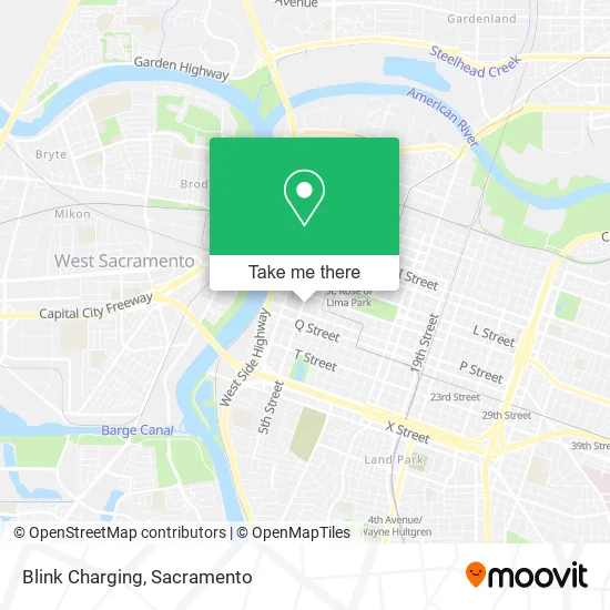 Blink Charging map