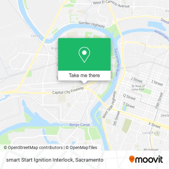 Mapa de smart Start Ignition Interlock