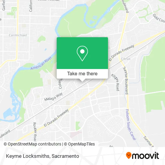 Keyme Locksmiths map